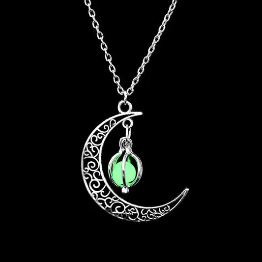 Lunar Glow Amulet – Celestial Radiance Necklace
